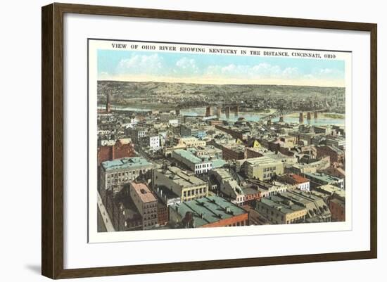 Overview of Cincinnati-null-Framed Art Print