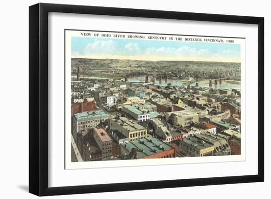 Overview of Cincinnati-null-Framed Art Print