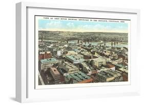 Overview of Cincinnati-null-Framed Art Print