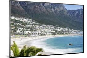 Overview of Clifton Beach with Homes and Mountains in the Bay, Cape Peninsula, Cape Town-Kimberly Walker-Mounted Photographic Print