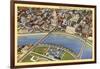 Overview of Columbus-null-Framed Art Print