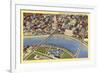 Overview of Columbus-null-Framed Art Print