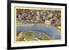 Overview of Columbus-null-Framed Art Print