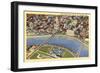 Overview of Columbus-null-Framed Art Print