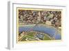 Overview of Columbus-null-Framed Art Print