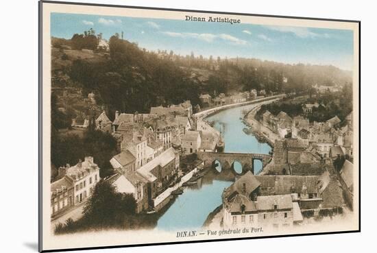 Overview of Dinan, Brittany-null-Mounted Art Print