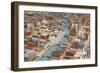 Overview of Downtown Milwaukee, Wisconsin-null-Framed Art Print