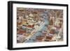 Overview of Downtown Milwaukee, Wisconsin-null-Framed Art Print