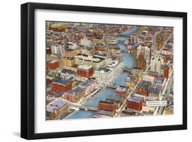 Overview of Downtown Milwaukee, Wisconsin-null-Framed Art Print