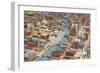 Overview of Downtown Milwaukee, Wisconsin-null-Framed Art Print