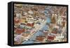 Overview of Downtown Milwaukee, Wisconsin-null-Framed Stretched Canvas