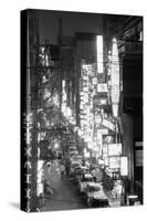 Overview of Downtown Nightlife in Tokyo-null-Stretched Canvas