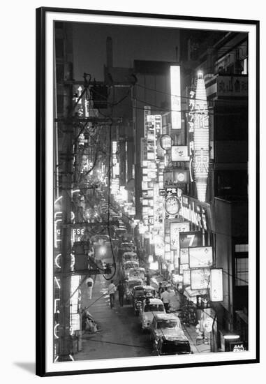 Overview of Downtown Nightlife in Tokyo-null-Framed Premium Photographic Print