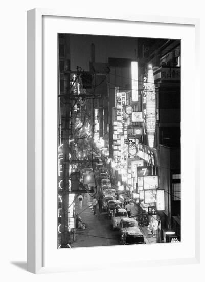 Overview of Downtown Nightlife in Tokyo-null-Framed Photographic Print