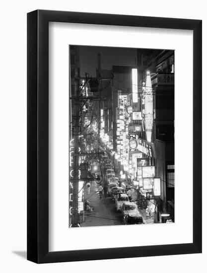 Overview of Downtown Nightlife in Tokyo-null-Framed Photographic Print