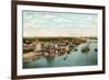 Overview of Harbor, Green Bay, Wisconsin-null-Framed Premium Giclee Print