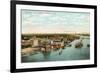 Overview of Harbor, Green Bay, Wisconsin-null-Framed Premium Giclee Print