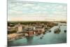 Overview of Harbor, Green Bay, Wisconsin-null-Mounted Premium Giclee Print
