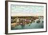 Overview of Harbor, Green Bay, Wisconsin-null-Framed Art Print