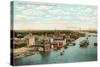 Overview of Harbor, Green Bay, Wisconsin-null-Stretched Canvas
