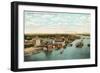 Overview of Harbor, Green Bay, Wisconsin-null-Framed Art Print