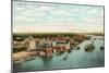 Overview of Harbor, Green Bay, Wisconsin-null-Mounted Art Print