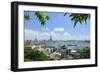 Overview of Kaohsiung Harbour and the Love River Urban Canal, Kaohsiung City, Taiwan, Asia-Nick Upton-Framed Photographic Print