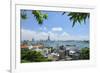 Overview of Kaohsiung Harbour and the Love River Urban Canal, Kaohsiung City, Taiwan, Asia-Nick Upton-Framed Photographic Print