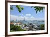 Overview of Kaohsiung Harbour and the Love River Urban Canal, Kaohsiung City, Taiwan, Asia-Nick Upton-Framed Photographic Print