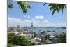 Overview of Kaohsiung Harbour and the Love River Urban Canal, Kaohsiung City, Taiwan, Asia-Nick Upton-Mounted Photographic Print