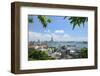 Overview of Kaohsiung Harbour and the Love River Urban Canal, Kaohsiung City, Taiwan, Asia-Nick Upton-Framed Photographic Print