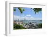 Overview of Kaohsiung Harbour and the Love River Urban Canal, Kaohsiung City, Taiwan, Asia-Nick Upton-Framed Photographic Print