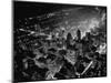 Overview of Manhattan at Night-null-Mounted Photographic Print