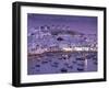 Overview of Mykonos Town harbor, Mykonos, Cyclades Islands, Greece-Walter Bibikow-Framed Photographic Print