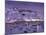 Overview of Mykonos Town harbor, Mykonos, Cyclades Islands, Greece-Walter Bibikow-Mounted Photographic Print