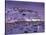 Overview of Mykonos Town harbor, Mykonos, Cyclades Islands, Greece-Walter Bibikow-Stretched Canvas