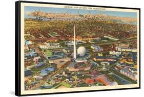 Overview of New York World's Fair, 1939-null-Framed Stretched Canvas