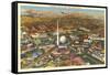 Overview of New York World's Fair, 1939-null-Framed Stretched Canvas