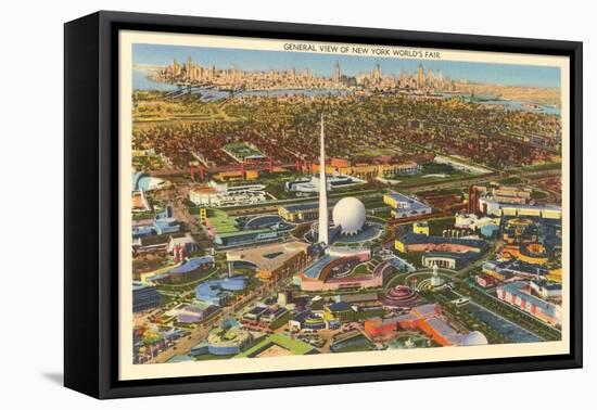 Overview of New York World's Fair, 1939-null-Framed Stretched Canvas