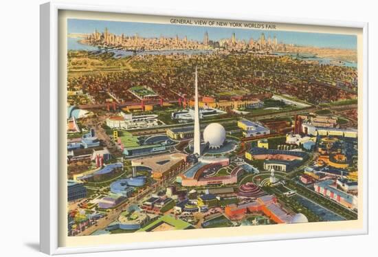 Overview of New York World's Fair, 1939-null-Framed Art Print