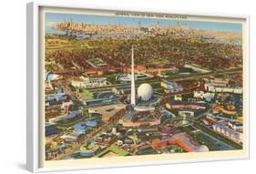 Overview of New York World's Fair, 1939-null-Framed Art Print