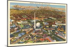 Overview of New York World's Fair, 1939-null-Mounted Art Print