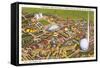 Overview of New York World's Fair, 1939-null-Framed Stretched Canvas