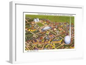 Overview of New York World's Fair, 1939-null-Framed Art Print