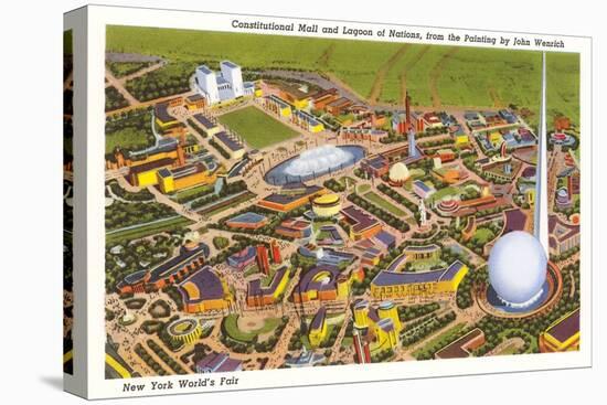 Overview of New York World's Fair, 1939-null-Stretched Canvas