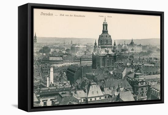 Overview of Old Dresden, Germany-null-Framed Stretched Canvas