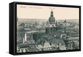Overview of Old Dresden, Germany-null-Framed Stretched Canvas