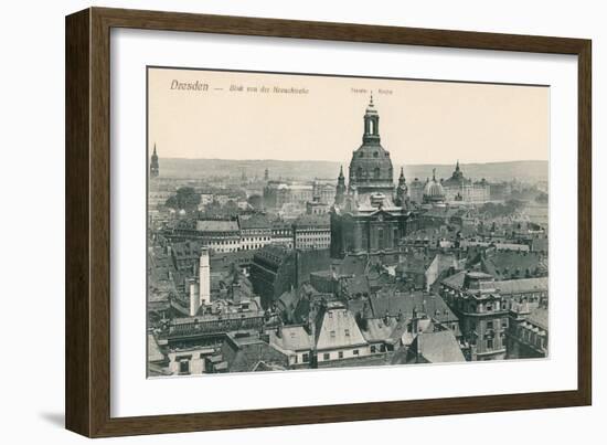 Overview of Old Dresden, Germany-null-Framed Art Print