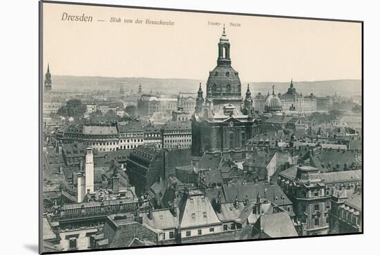 Overview of Old Dresden, Germany-null-Mounted Art Print