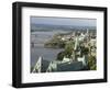 Overview of Parliament Hill from Merlot Rooftop Grill, Ottawa, Ontario, Canada, North America-De Mann Jean-Pierre-Framed Photographic Print